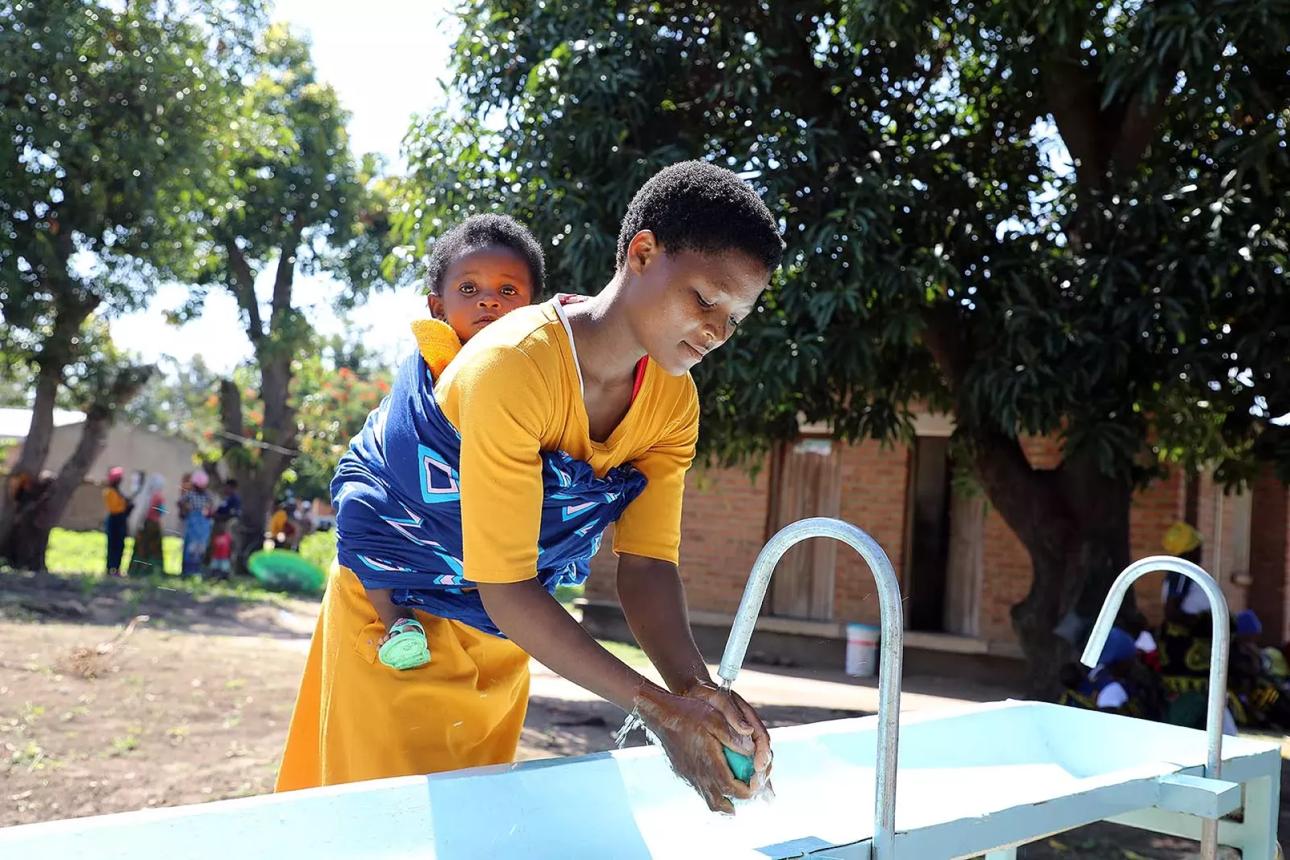 Handwashing facilities in Malawi